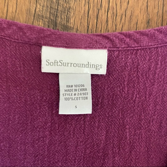 Soft Surroundings button down tunic - Picture 2 of 3